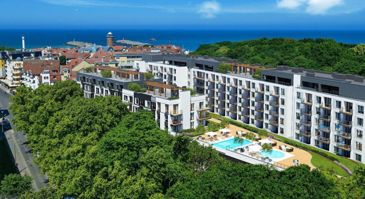 Apartament Z Wellness Nadmorskie Tarasy Kołobrzeg Buitenkant foto